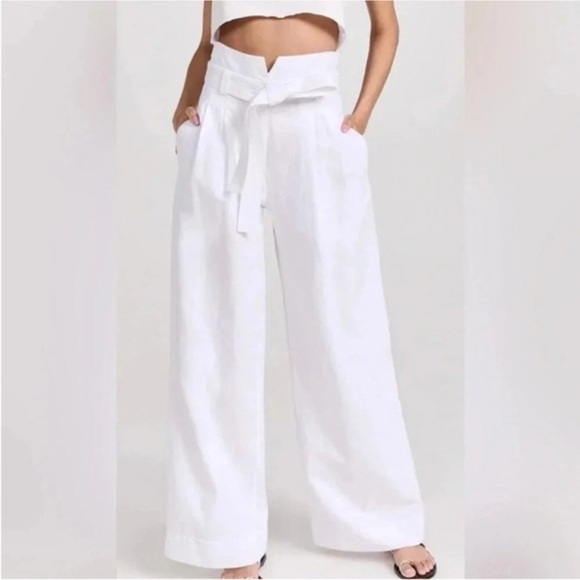 A.L.C. Pants - A.L.C. High rise White Wide-Leg Pants Size 6